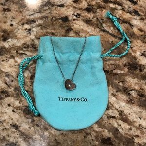 Tiffany Heart Necklace with Diamond